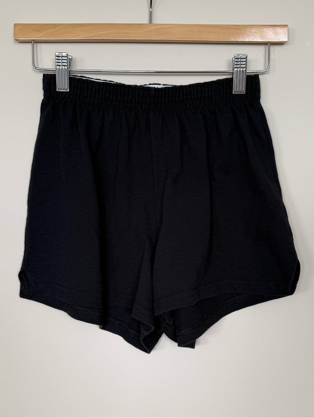Soffe Y2K Vintage Black Athletic Shorts Elastic Size Small Casual Exercise